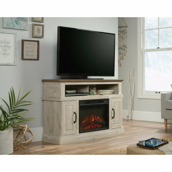 Sauder Media Fireplace Cho , Accommodates up to a 50 in. TV weighing 50 lbs 426163